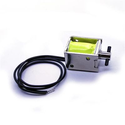 Open Frame Solenoid Electromagnet with Adjustable Stroke and Copper Winding for 6V 9V 12V DC Applications
