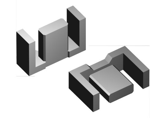 Tipo núcleo de EFD de ferrite, núcleo magnético de ferro macio para o ímã industrial