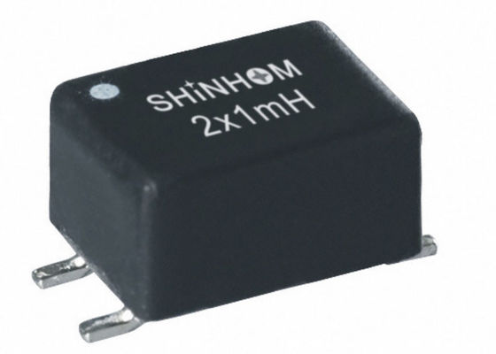 Linha indutor comum horizontal do modo do filtro/bobina de SMD de bloqueador comum do modo com caso
