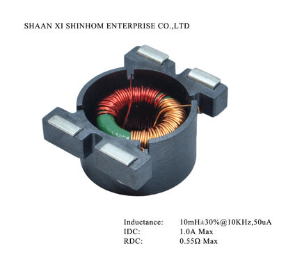 Baixo indutor comum Toroidal do modo da resistência 1.0A SMD